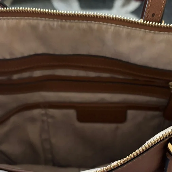 Michael Kors Tan Leather Tote Bag - Picture 7 of 9